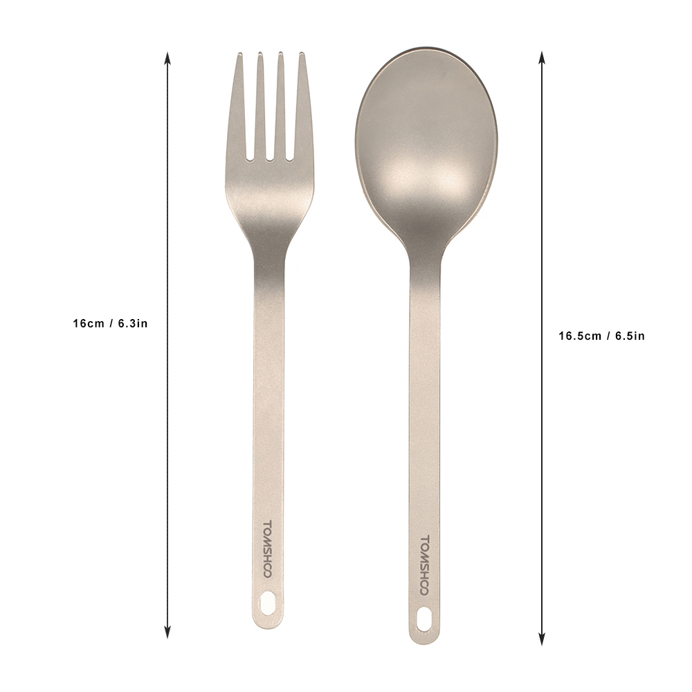 Home Cooking Dinner - TOMSHOO vaisselle en titane cuillère à