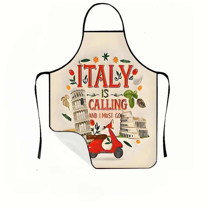 Home Cooking In Italian - 1 tablier à thème italien, motif