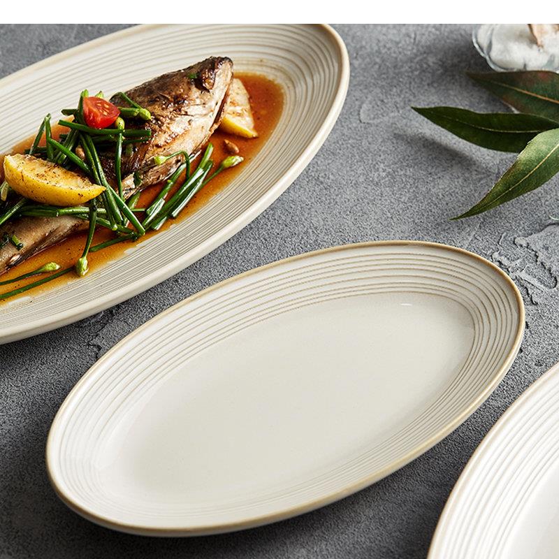 Assiettes ovales en céramique, - Home Cooking Dinner avis et prix