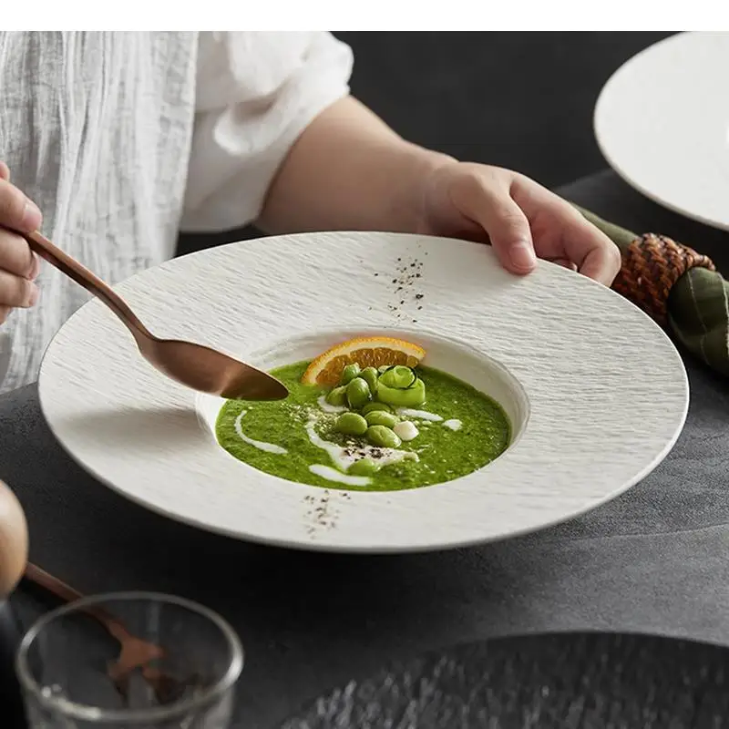 Assiette ronde en céramique po - Home Cooking Dinner avis et prix
