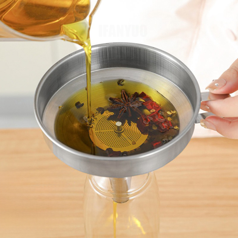 Ensemble d'entonnoirs en acier - Home Cooking Oil Filter avis et prix