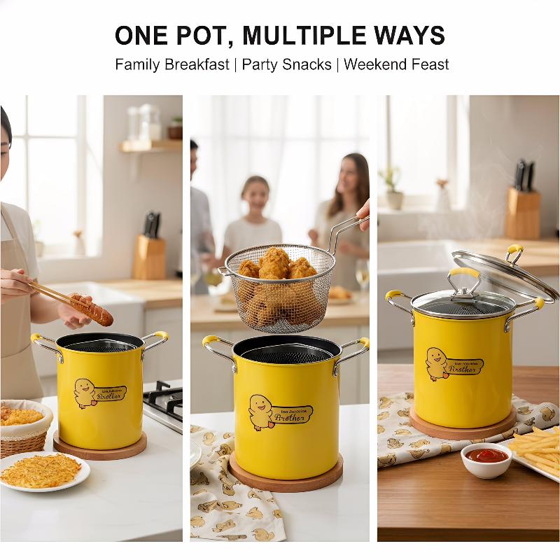 Friteuse japonaise en acier in - Home Cooking Oil Filter avis et prix