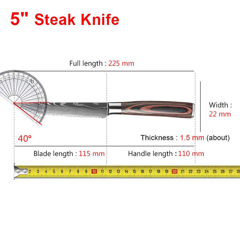Couteaux à steak, lot de 1 à 6 - Home Cooking Restaurants avis et prix